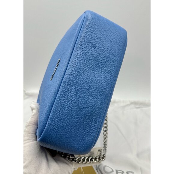 Michael Kors Bryant Med Leather Double Zip Chain Camera Crossbody South Pacific - Picture 6 of 16